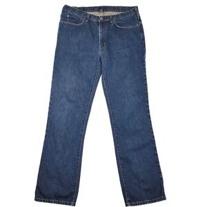 Polo Ralph Lauren Mens Blue Wash Denim Jeans Straight Leg Size 36x34